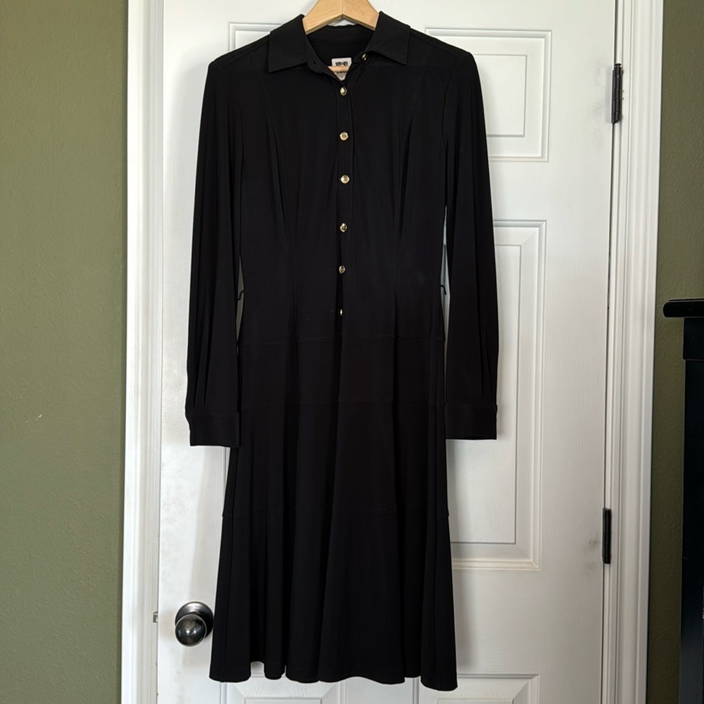 Simple black longsleeve dress